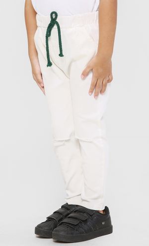Tapered Pants in White