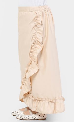 Tulle Skirt in Beige