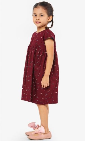 Dinorawr Babydoll Reversible Dress in Navy