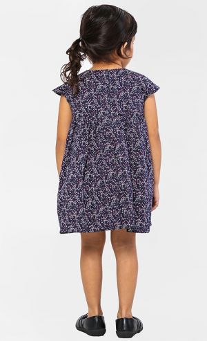 Gardenia Babydoll Reversible Dress in Black