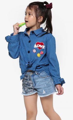 Olivia Denim Shirt in Blue