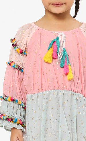 Emma Tassel Dress in Multi