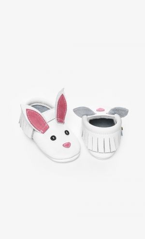 Bunny Baby Shoes in White