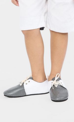 Grey White Shoes in Multi 2