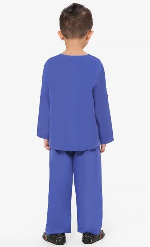 Kurta Al-Fateh Set in Royal Blue