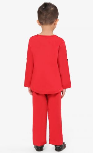 Kurta Al-Fateh Set in Red