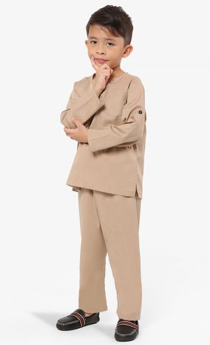 Kurta Al-Fateh Set in Light Brown