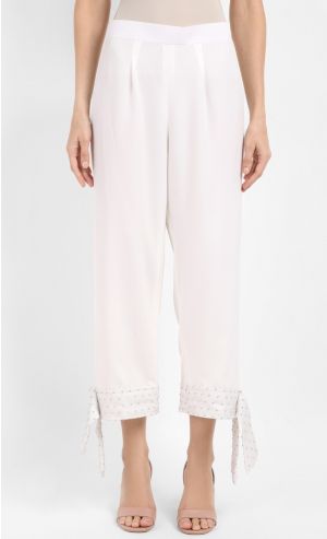 Blair Pants in White and Grey