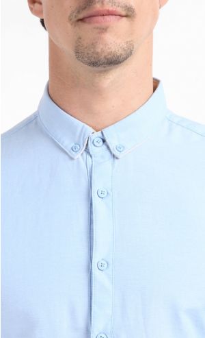 Elijah Long Sleeve Shirt in Blue