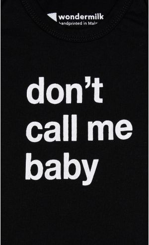 Don'T Call Me Baby Romper in Black