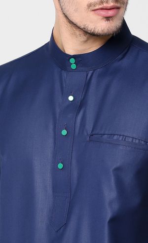 Metal Emerald Green Butang Baju Melayu