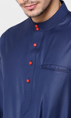 Metal Haute Red Butang Baju Melayu