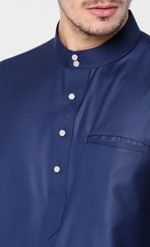 Hexagon Raw Steel Butang Baju Melayu