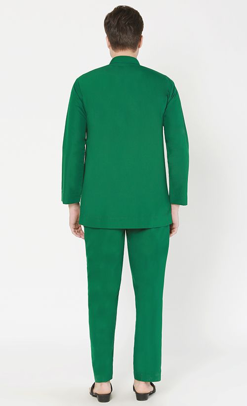  Baju  Melayu  Moden  Set in Emerald  Green  FashionValet
