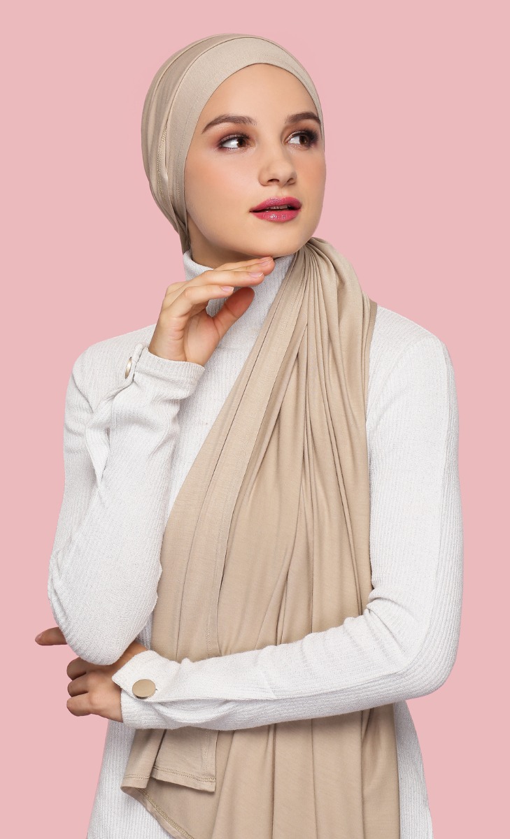 Dubai Jersey Hijab in Falafel