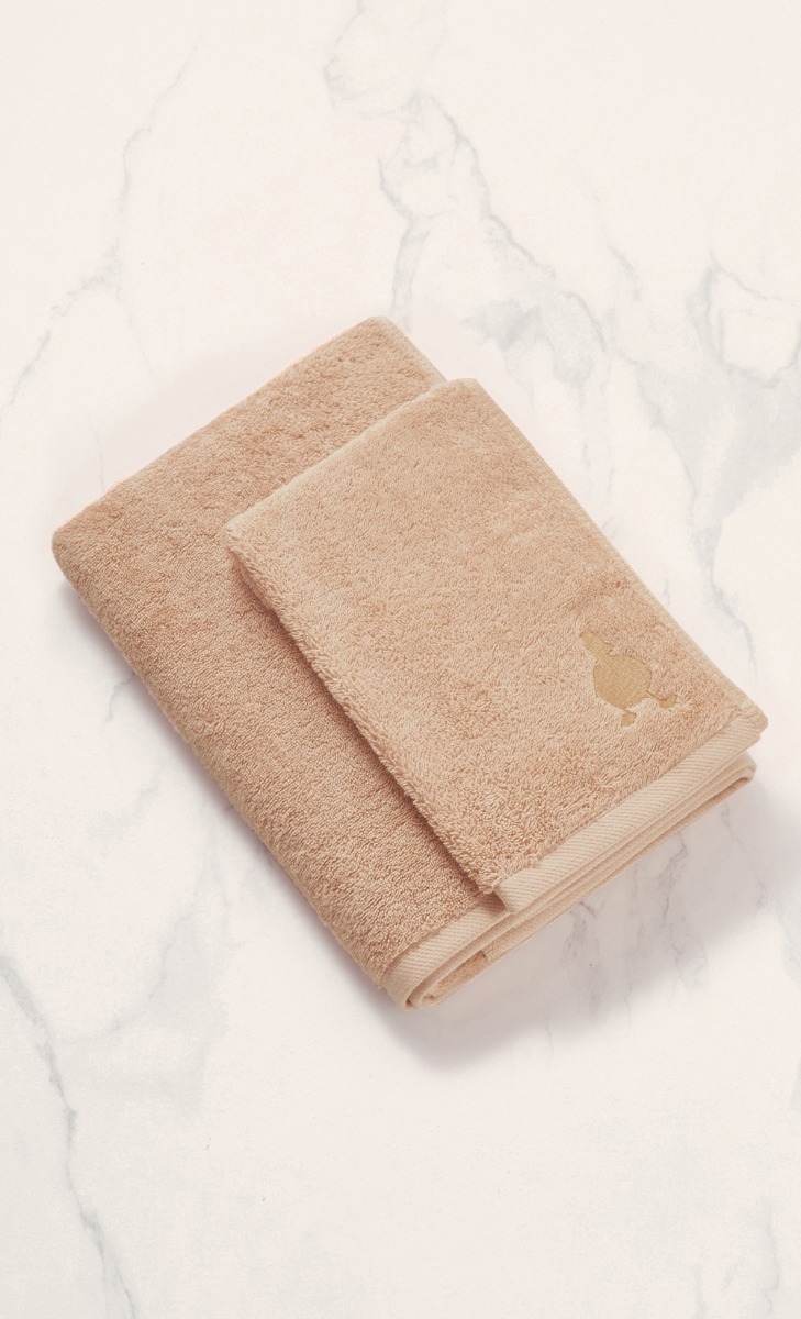 dUCkling Coloured Towel Set In Blush