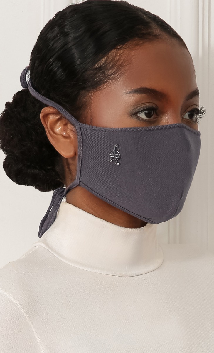 Jersey Face Mask (Tie-back) in Evening Fog