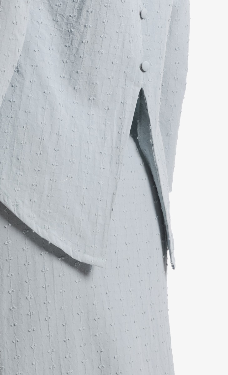 Fajar Kurung Set In Turkish Blue image 2