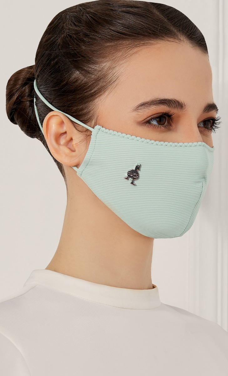 Textured Jersey Face Mask (Head-loop) with nanotechnology in Fresh Mint