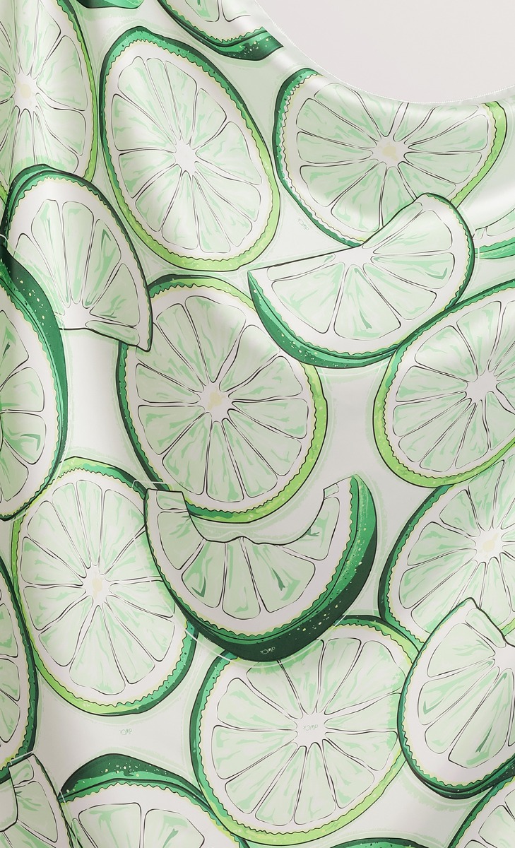 The Fruity dUCk Shawl in Lime image 2