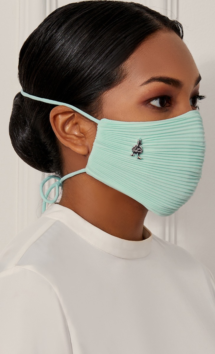 Pleats Face Mask (Tie-back) in Funfetti