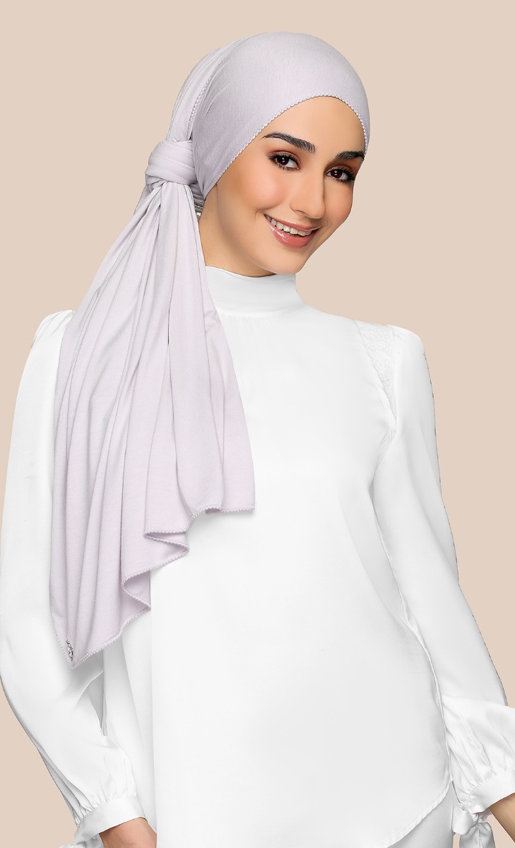 Jersey Shawl with nanotechnology in Fair Grey