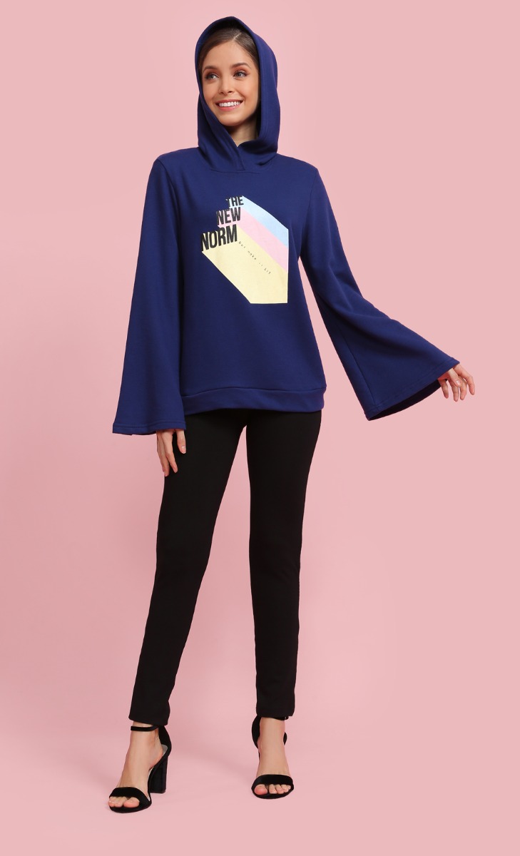 THE NEW NORM Signature Hoodie in Navy