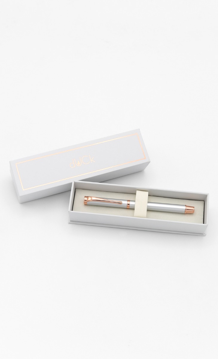 The Mighty dUCk Pen in Silver and Rose Gold image 2