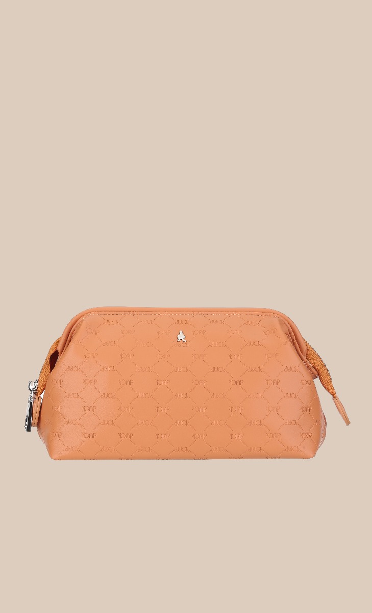 The Meredith Pouch in Tangerine