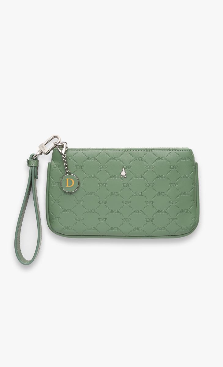 dUCk Monogram Wristlet in Sage (Personalise It)