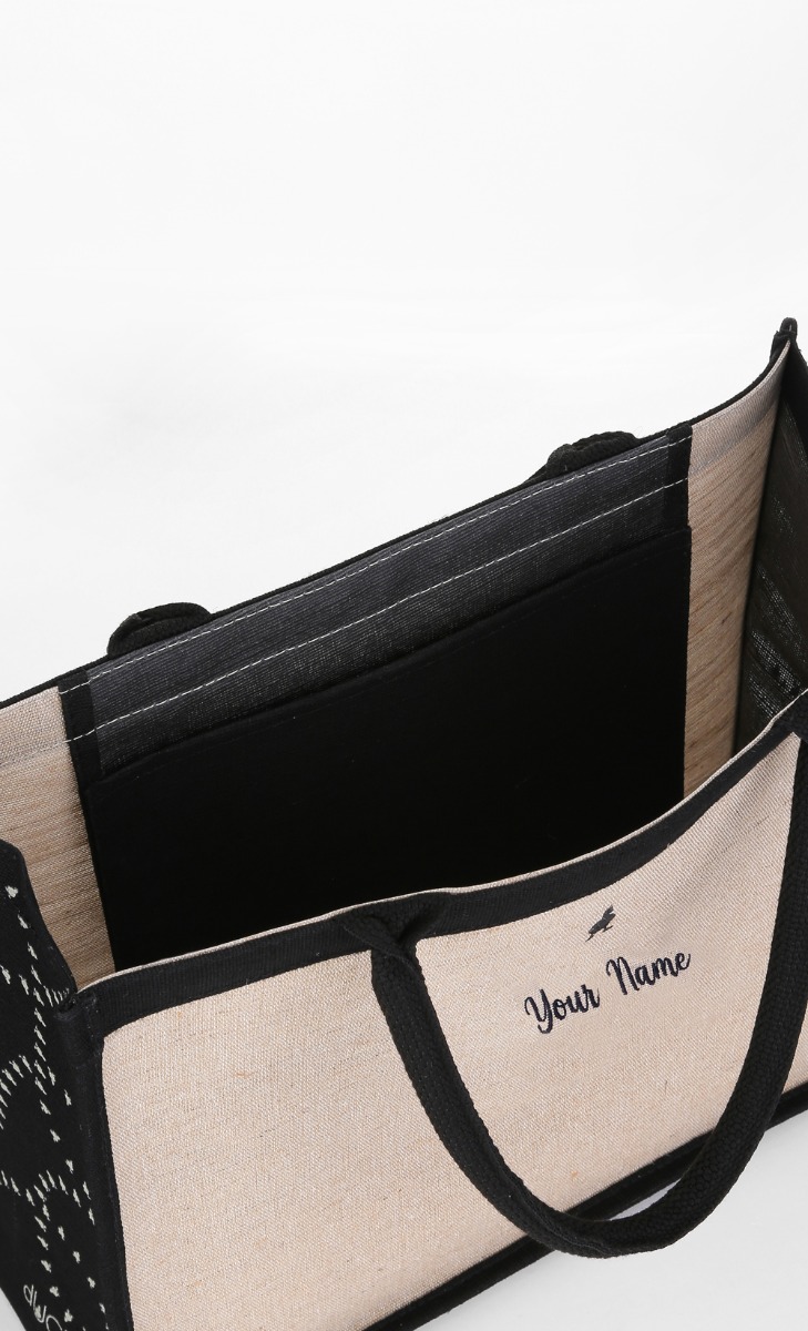 The dUCk Mini Shopping Bag (with Pocket) - Classic Brown (Personalise It) image 2