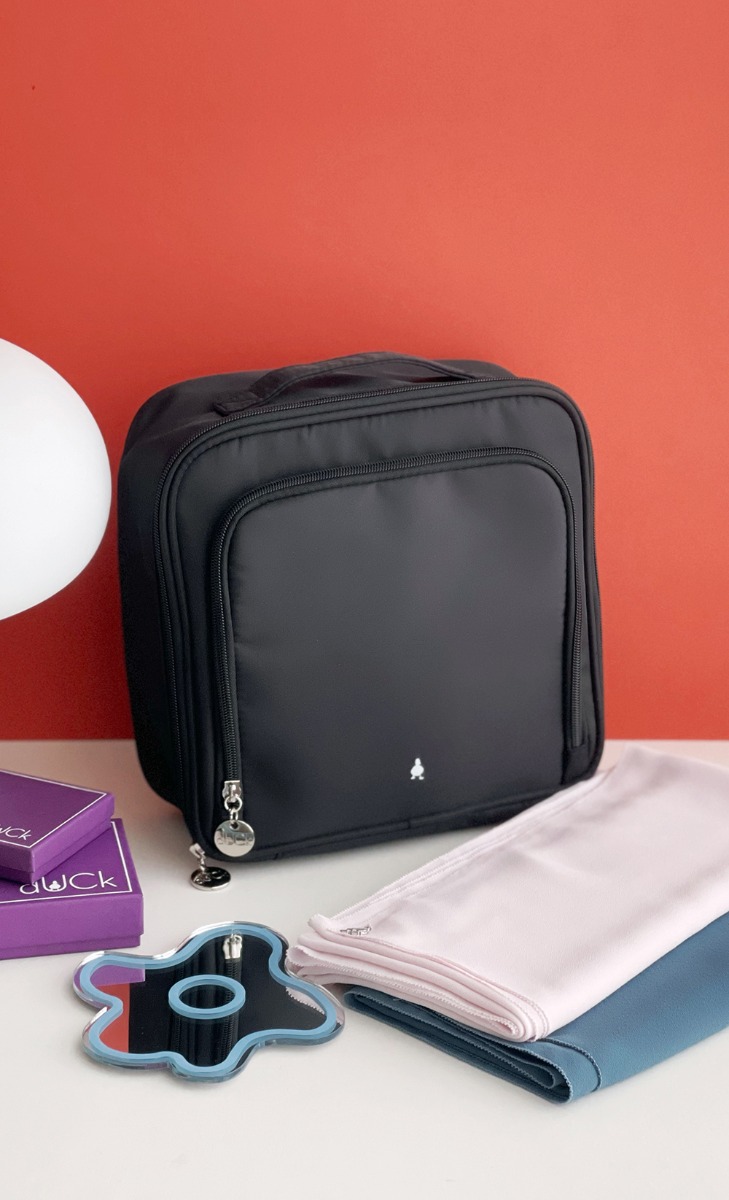 Nylon Scarf Bag in Espresso