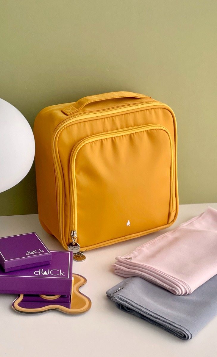 Nylon Scarf Bag in Lemonade