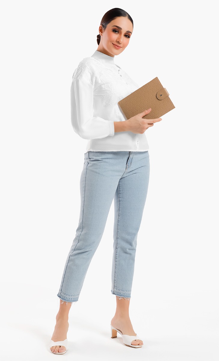 dUCk Monogram iPad Mini Sleeve in Latte image 2