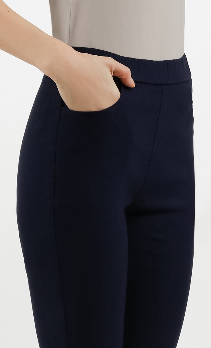 Stretch Jeggings in Navy Blue image 2