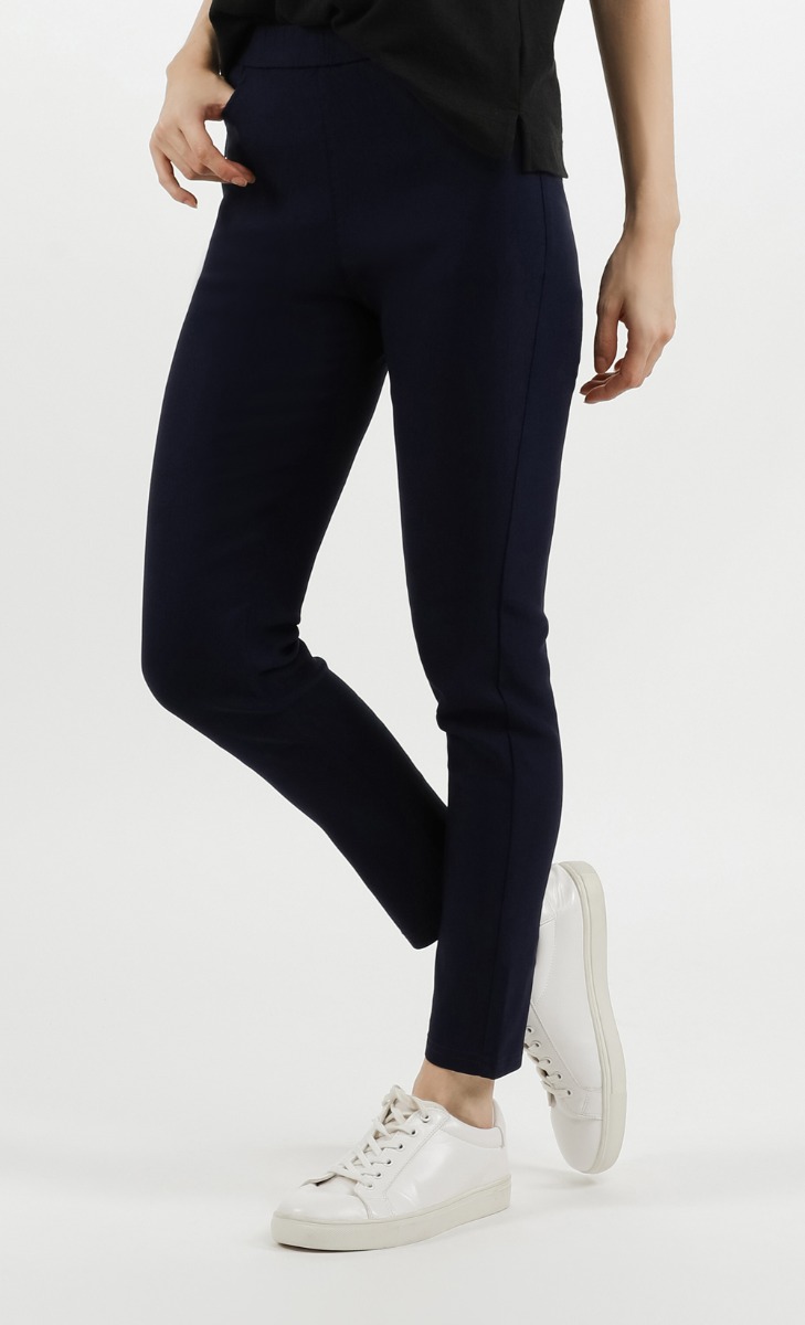 Stretch Jeggings in Navy Blue