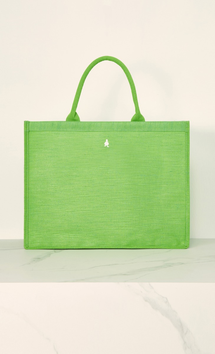 Shopping Bag With Pocket  - Green