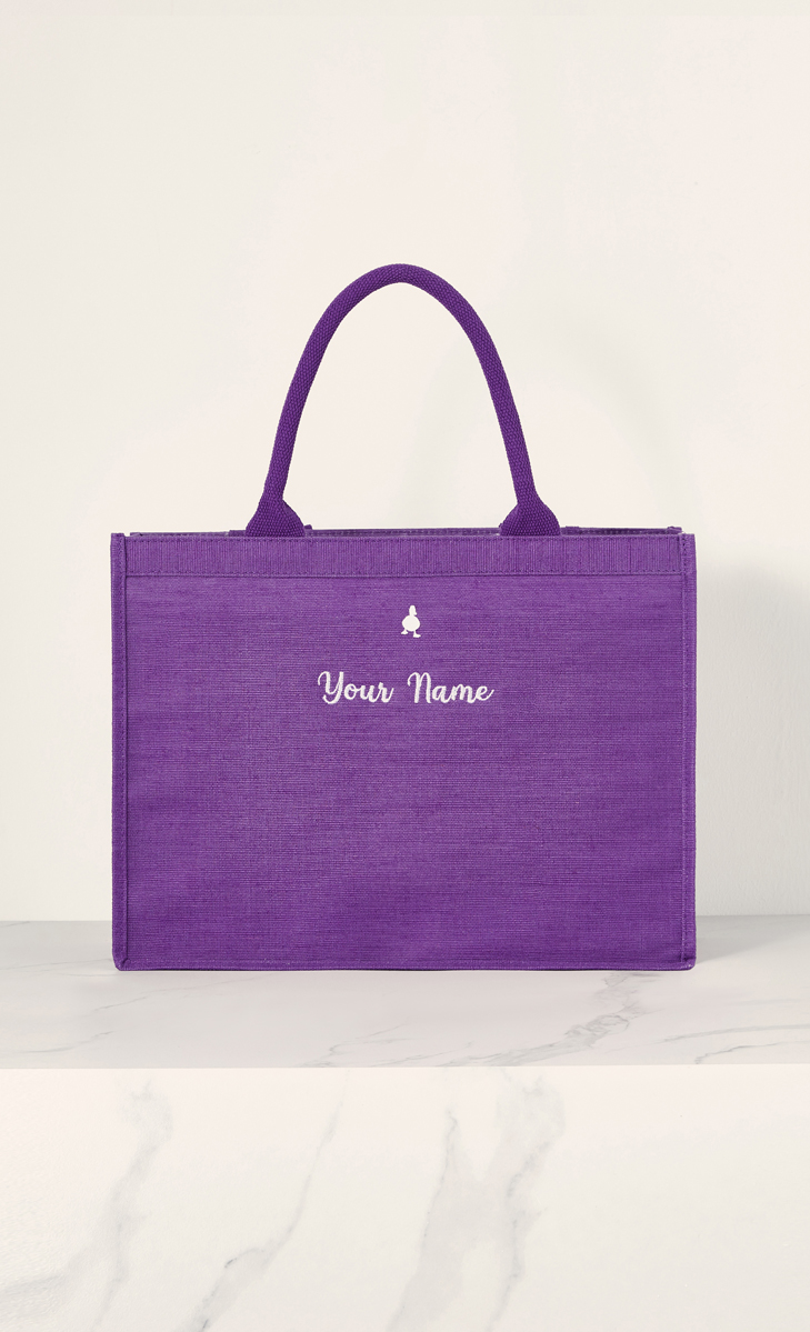 The dUCk Mini Shopping Bag - Classic Purple (Personalise It)