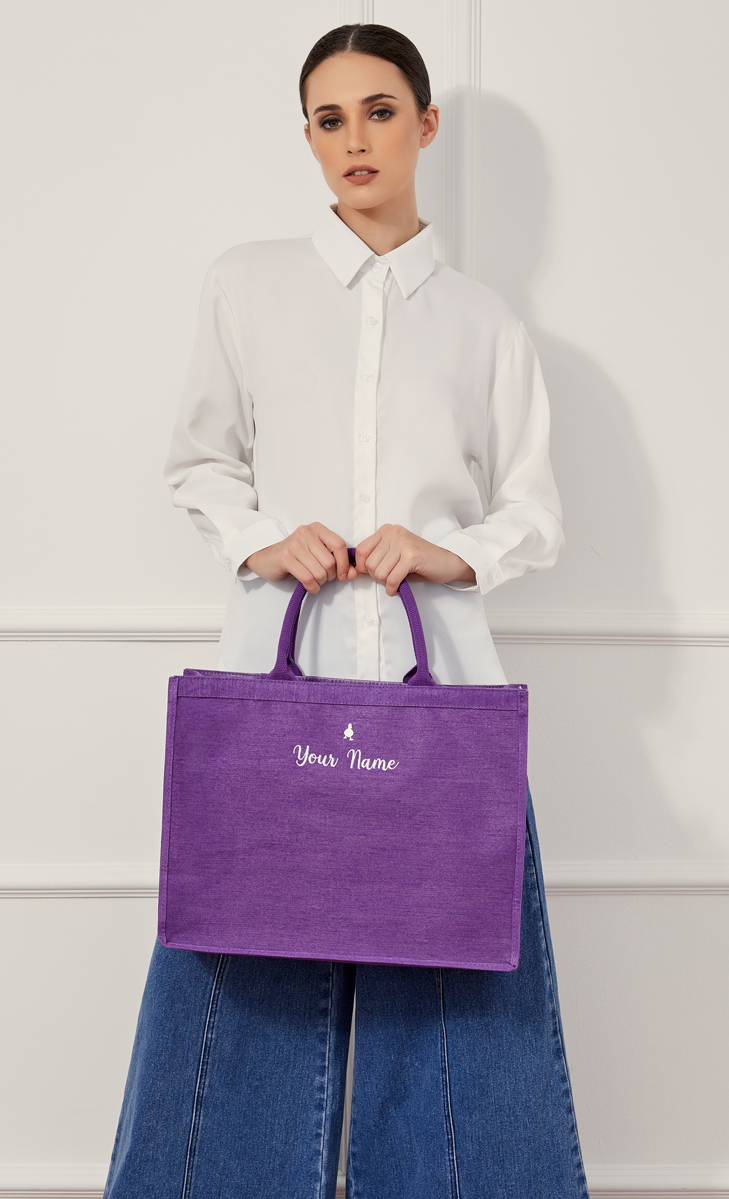 The dUCk Shopping Bag - Classic Purple (Personalise It) image 2