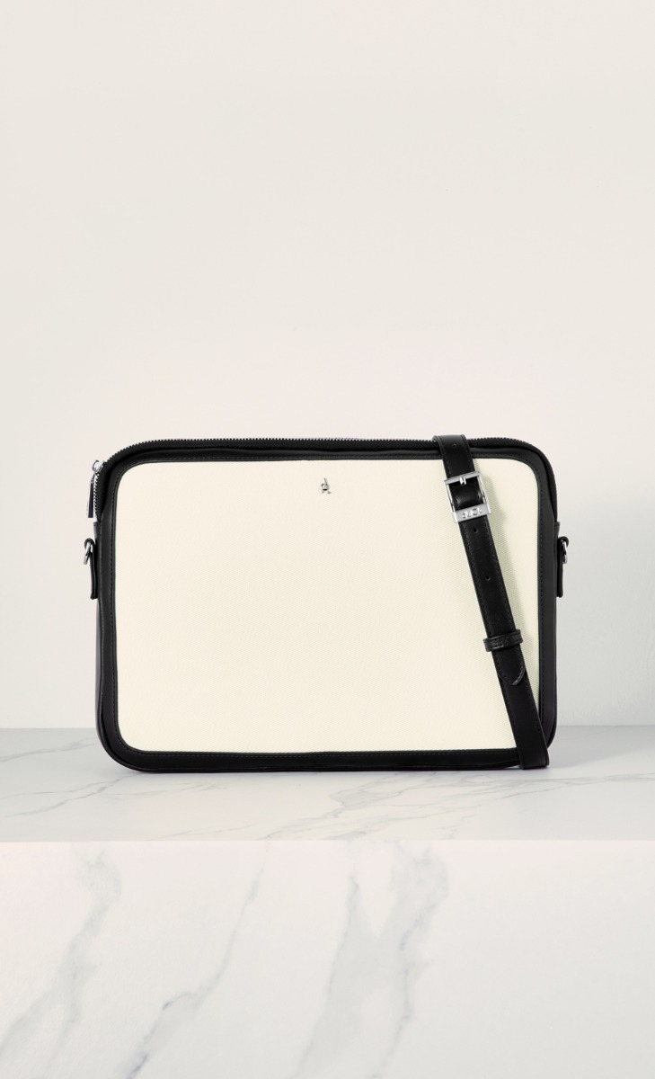 13” Canvas Laptop Sleeve in Affogato