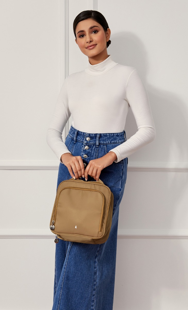 Scarf Bags in Latte image 2