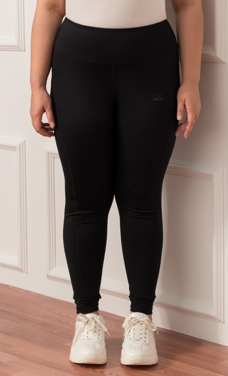 The Sporty dUCk Motion Leggings in Black image 2