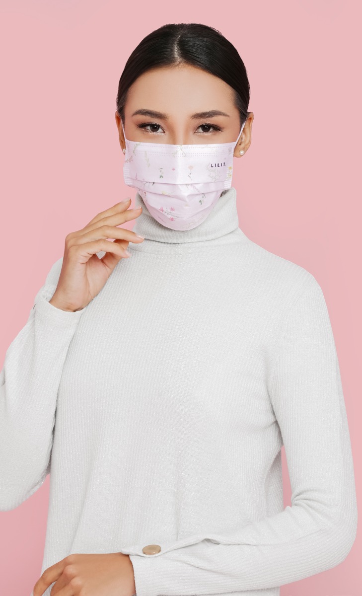 MEKAR Disposable Face Mask in Lilac