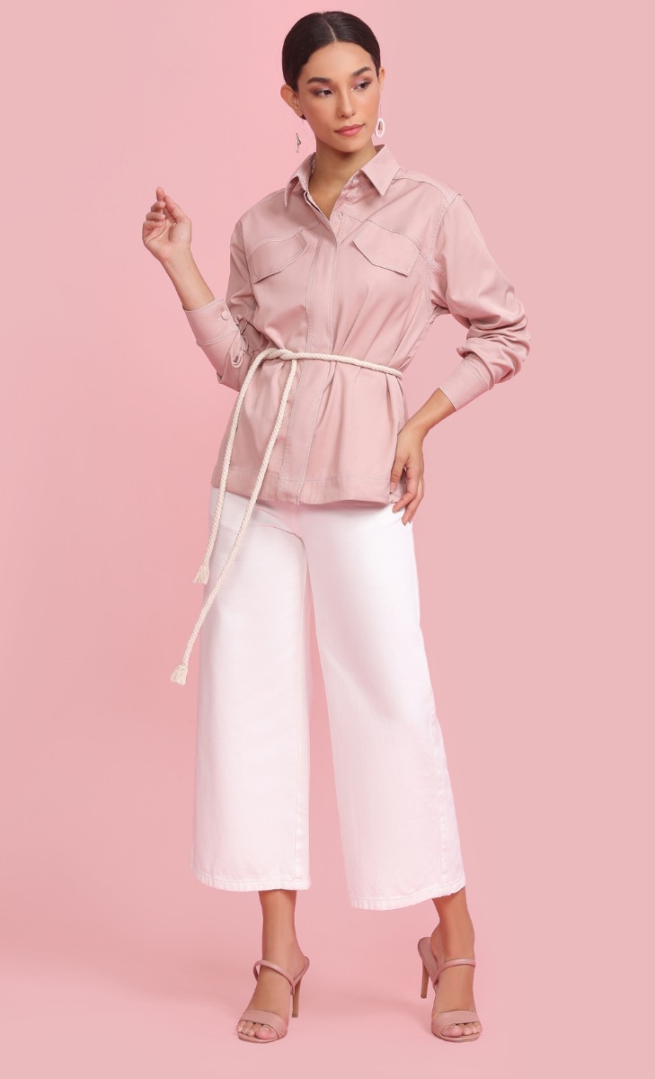 Long Sleeve Top in Canyon Rose