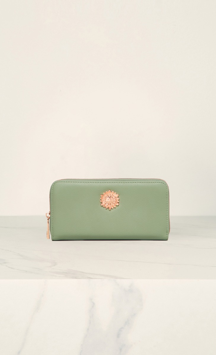 The Heritage dUCk Long Wallet in Sage