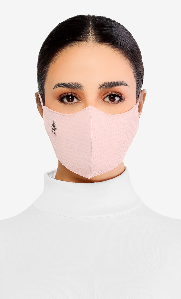 Textured Face Mask (Head-loop) in Lychee
