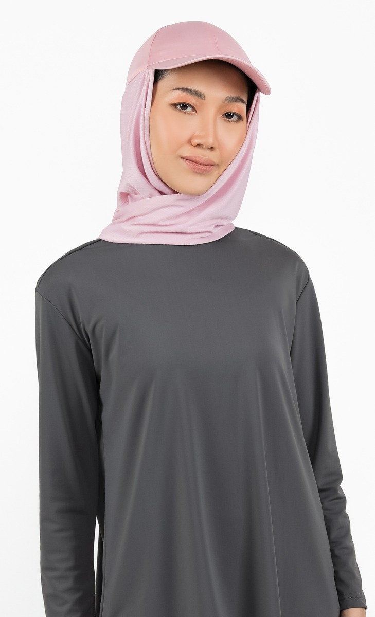 Active Cap Hijab in Mauve
