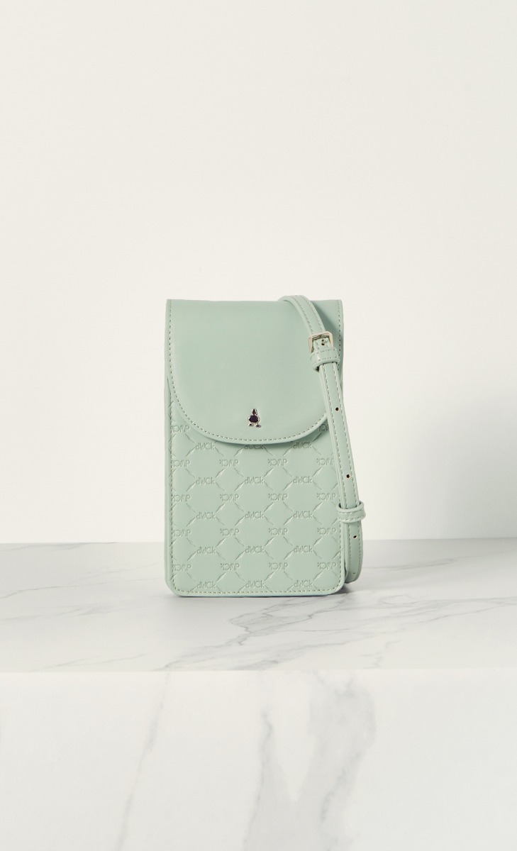 dUCk Monogram Celly Bag in Melon