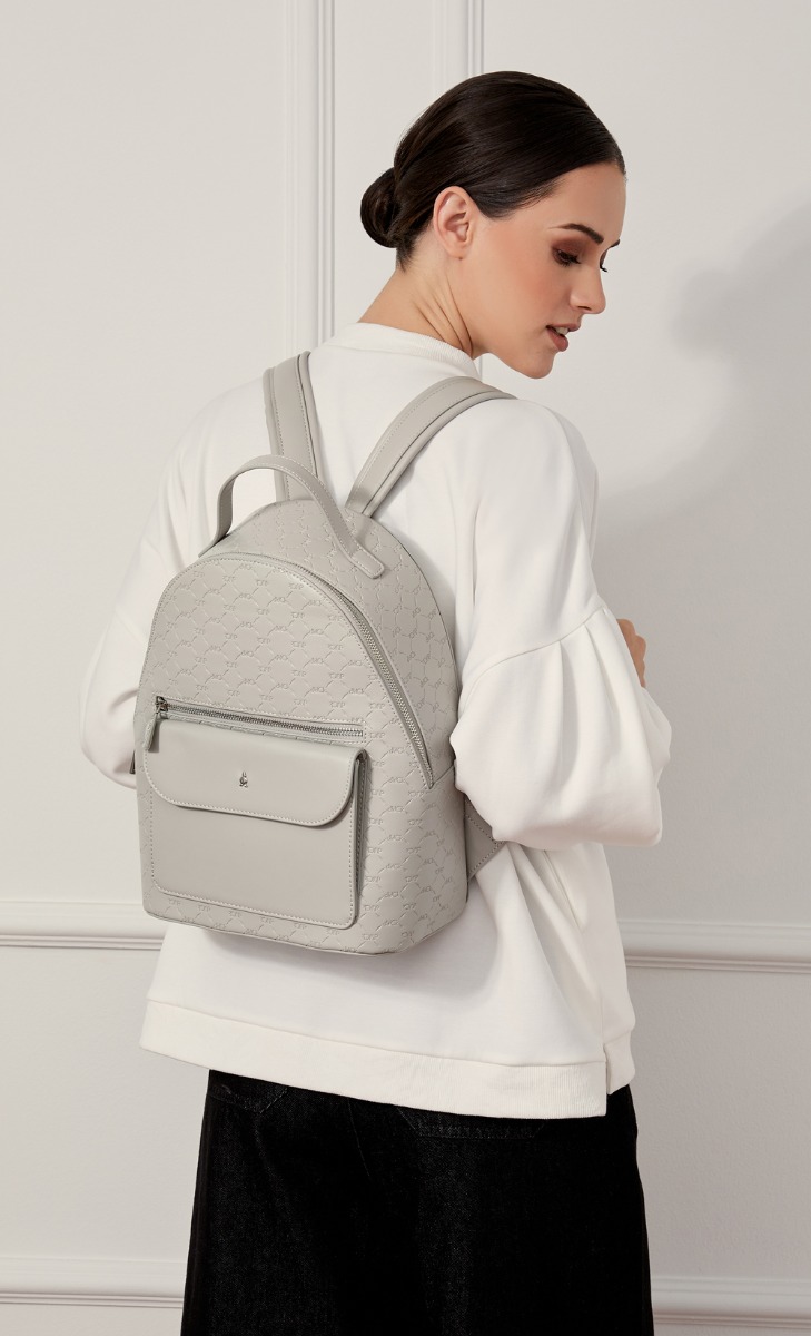 dUCk Monogram Backpack - Meringue image 2