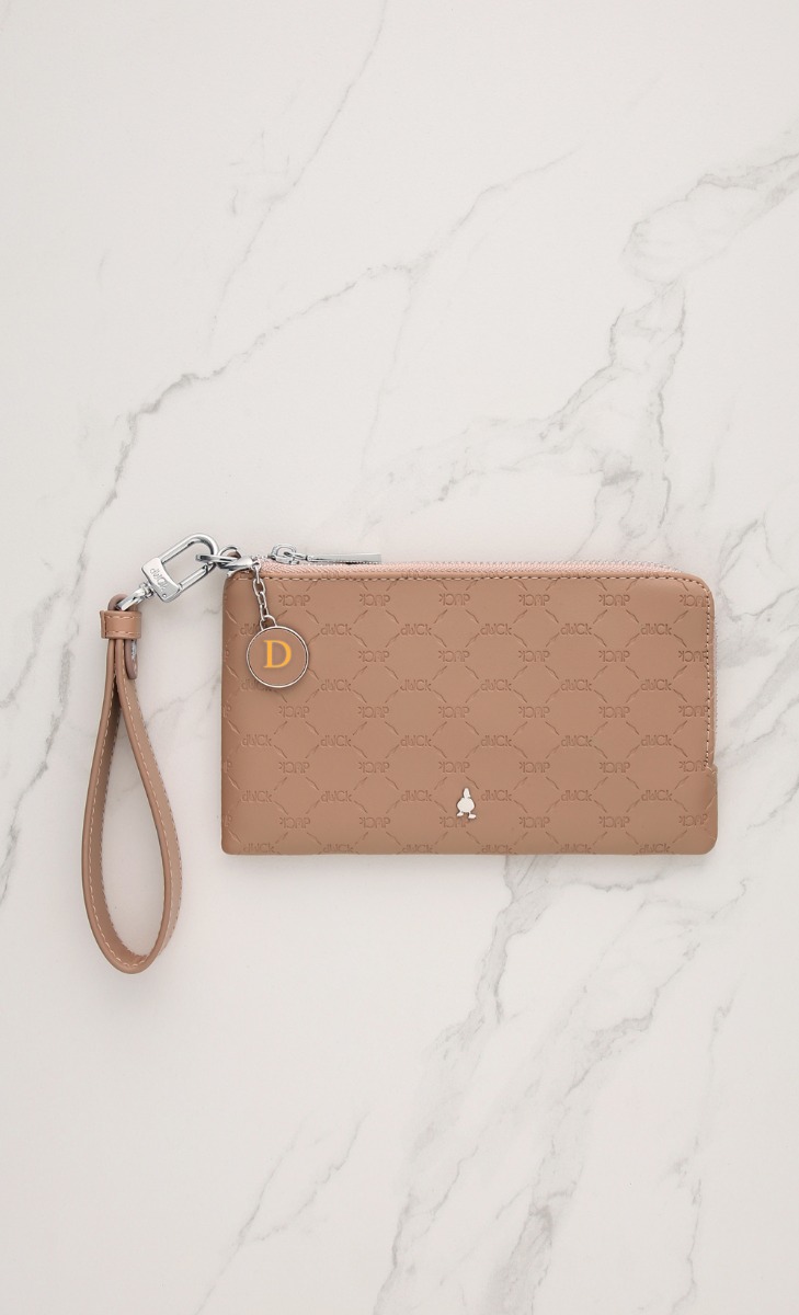 dUCk Monogram Wristlet in Pudding (Personalise It)